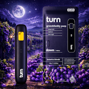 1g TURN All-In-One Vape - Granddaddy Purp 88-90%