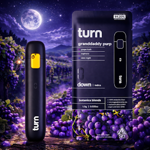TURN - 1g TURN All-In-One Vape - Granddaddy Purp 88-92%