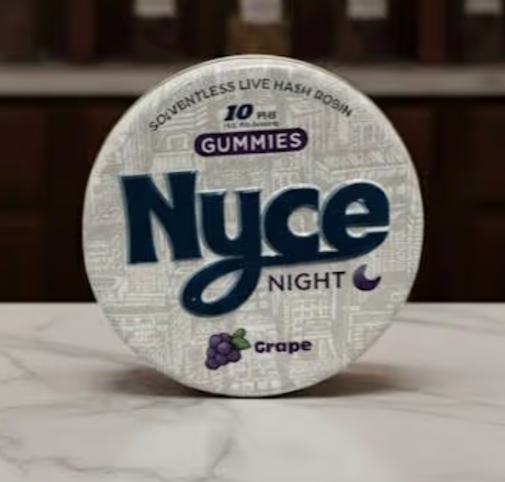 Nyce - Grape | 10pk 10mg Live Hash Rosin Gummies (Night-Time) | NYCE  -A4