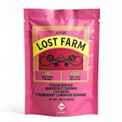 LOST FARM - GRAPEFRUIT DURBAN-STRAWBERRY LEMONADE 100MG SOLVENTLESS LIVE RESIN GUMMIES