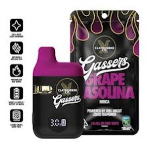 CLAYBOURNE CO. - [Claybourne Co.] Gassers Vape AIO - 1g - Grape Gasolina (I)
