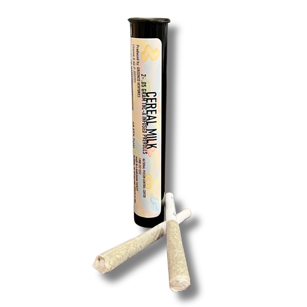 GREENCO - Cereal Milk 2pk Twofer THCa Infused Prerolls (1g total/.5g each) - GREENCO Main Image