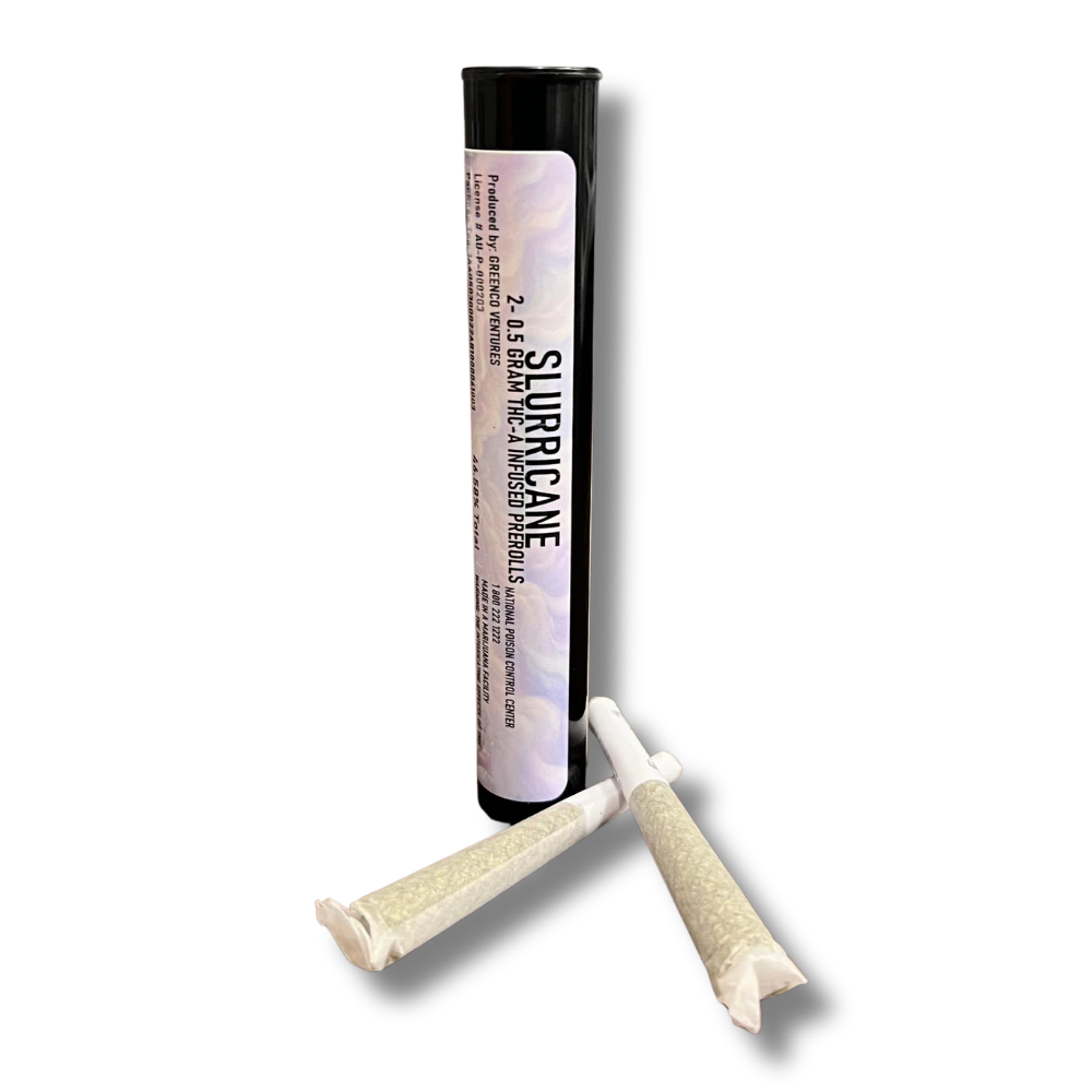 GREENCO - Slurricane 2pk Twofer THCa Infused Prerolls (1g total/.5g each) - GREENCO Main Image