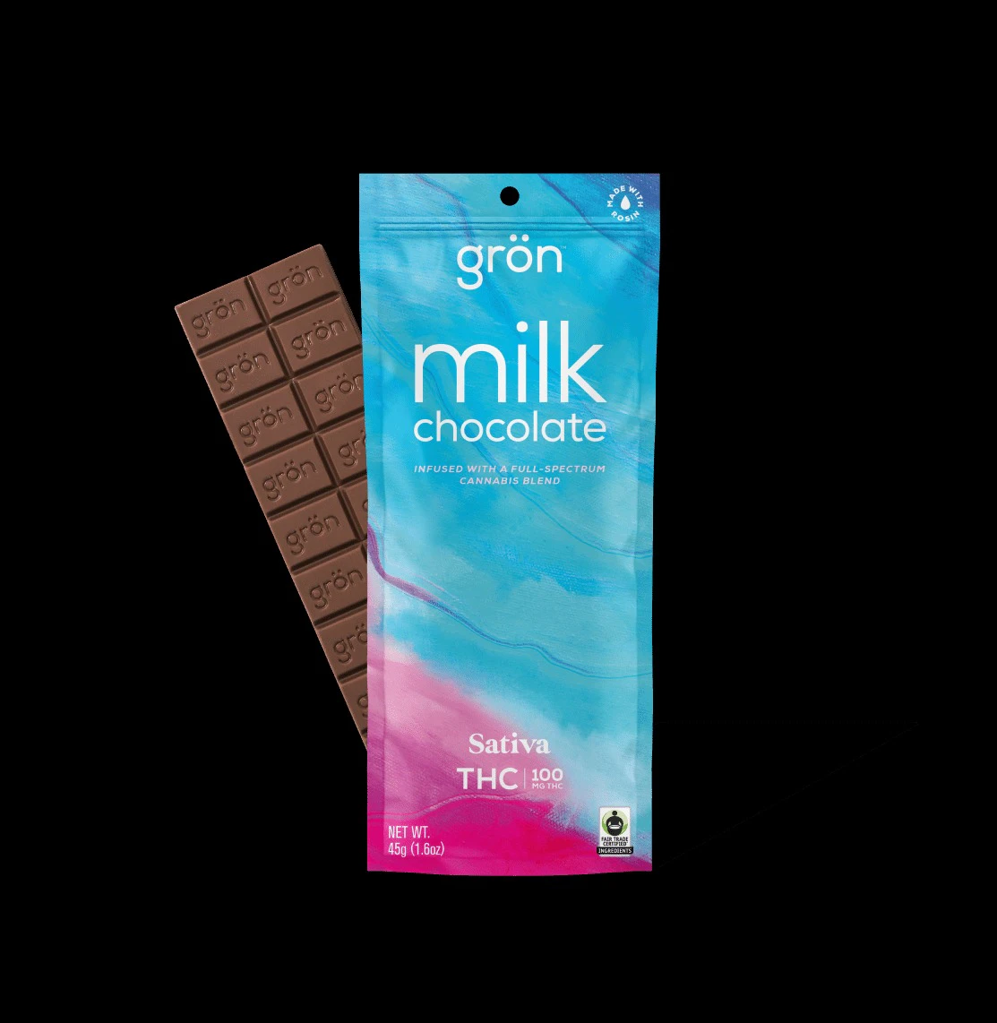 GRON - Milk Chocolate Bar 100mg Main Image