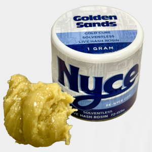Nyce - Nyce - Golden Sands - Cold Cured Live Hash Rosin - 72.19% THC - 1g - Wax