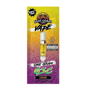 West Coast Treez - GSC (H) | 1g Cart Vape | West Coast Treez