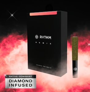 RYTHM - REMIX Strawberry Sour Diesel Infused 5pk Pre-rolls - 2.5g