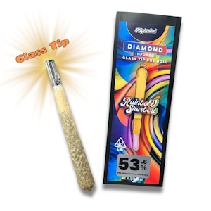 Highmind - Rainbow Sherbet 1g Diamond Infused, Glass Tip Pre-Roll
