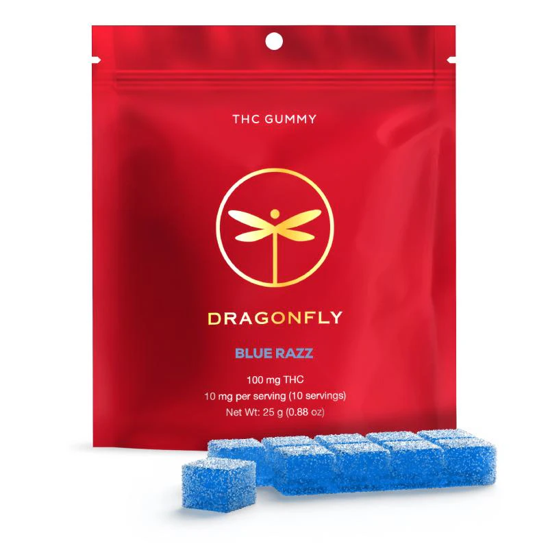 Dragonfly Brands OLD - Dragonfly | 100mg Gummy | Blue Razz| E24 Main Image