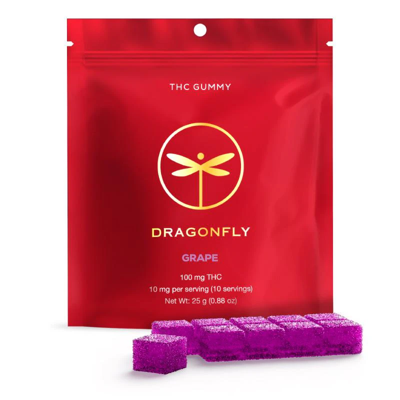Dragonfly Brands OLD - Dragonfly | 100mg Gummy | Grape | E22 Main Image
