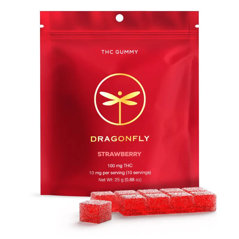 Dragonfly Brands OLD - Dragonfly | 100mg Gummy | Strawberry | E23 Main Image