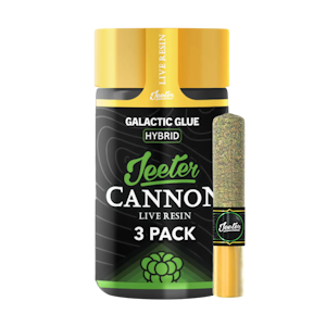 JEETER - Galactic Glue (H) | .5g 3pk Live Resin Baby Cannon Preroll | Jeeter
