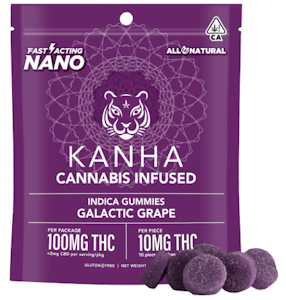 KANHA - Galactic Grape 10pk Gummies - 100mg