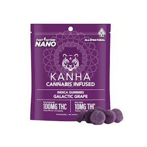 KANHA - Kanha Nano Indica Galactic Grape Gummies 100mg