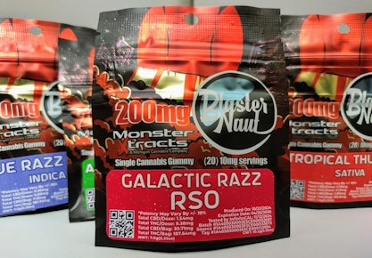 GUMMY - GALACTIC RAZZ - RSO - 200MG BLASTERNAUT - MONSTER X