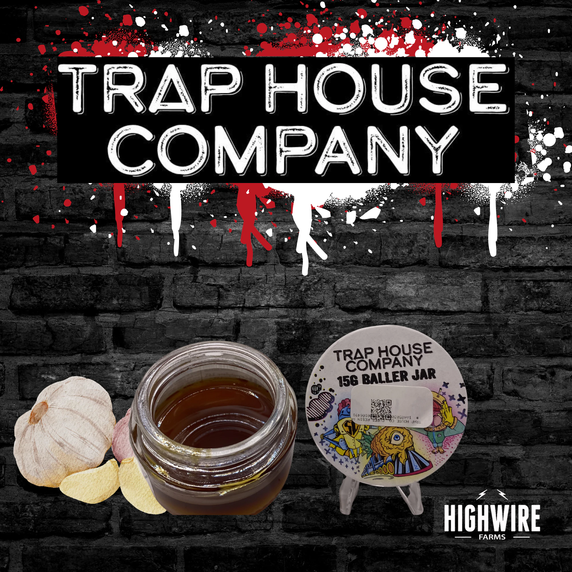 Trap House Company - Trap House Co. Live Resin Garlic's Revenge 15g Bucket Main Image