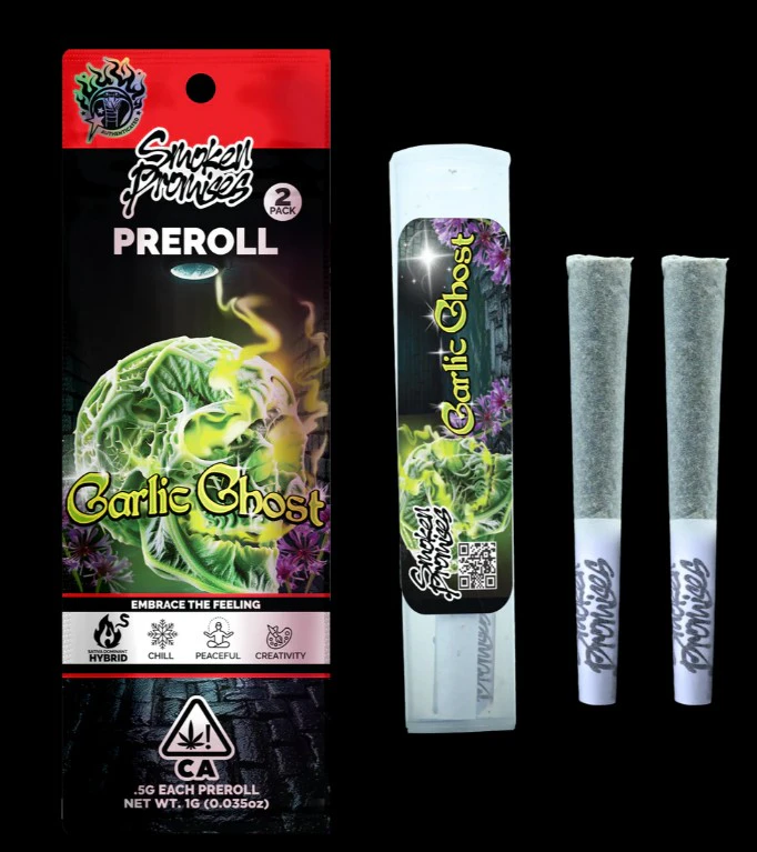 Smoken Promises - Smoken Promises 2pk Prerolls 1g Garlic Ghost Main Image