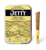 Jetty .5g Garlic Haze x Cherry Punch Infused Preroll 5pk