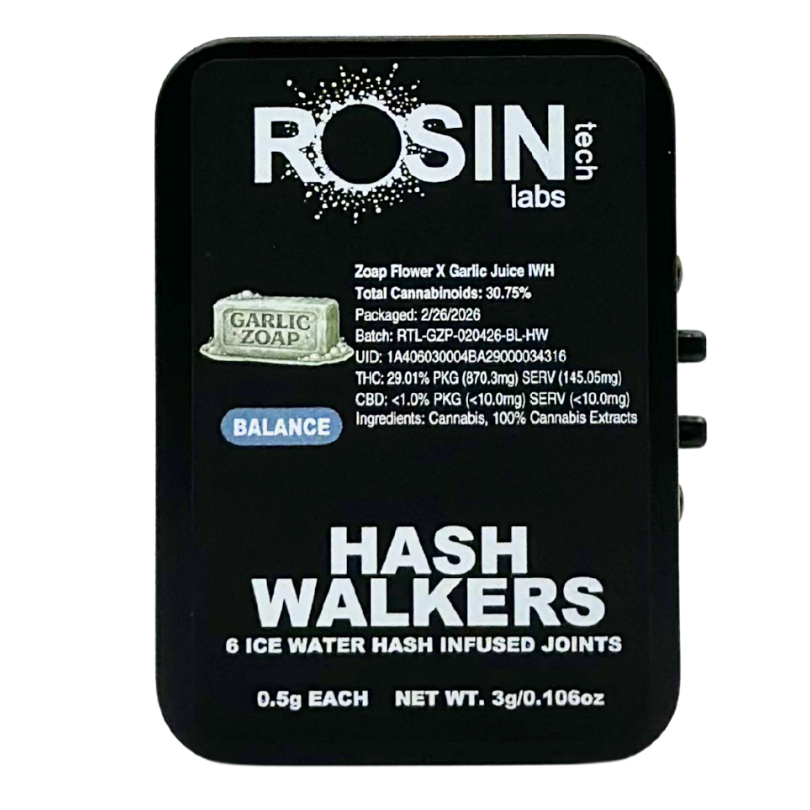 Hash Walkers - Garlic Zoap - Infused Preroll Pack - 6pk - 0.3g