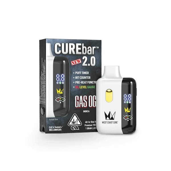West Coast Cure Gas OG CUREbar 2.0 All-In-One Vape 1.0g