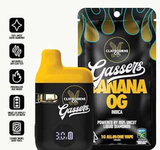 CLAYBOURNE CO. - Claybourne Gassers All-In-One 1g Banana OG