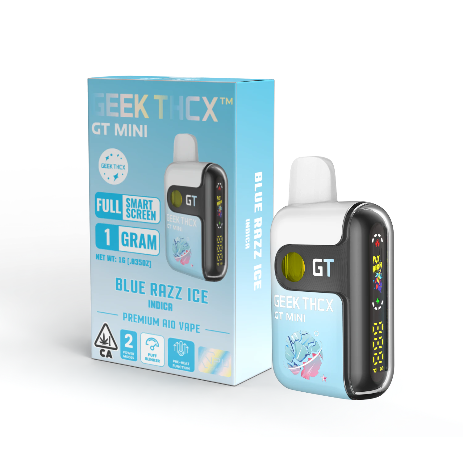 Geek Thcx - GEEK THCX - 1g AIO - Blue Razz Ice  Main Image