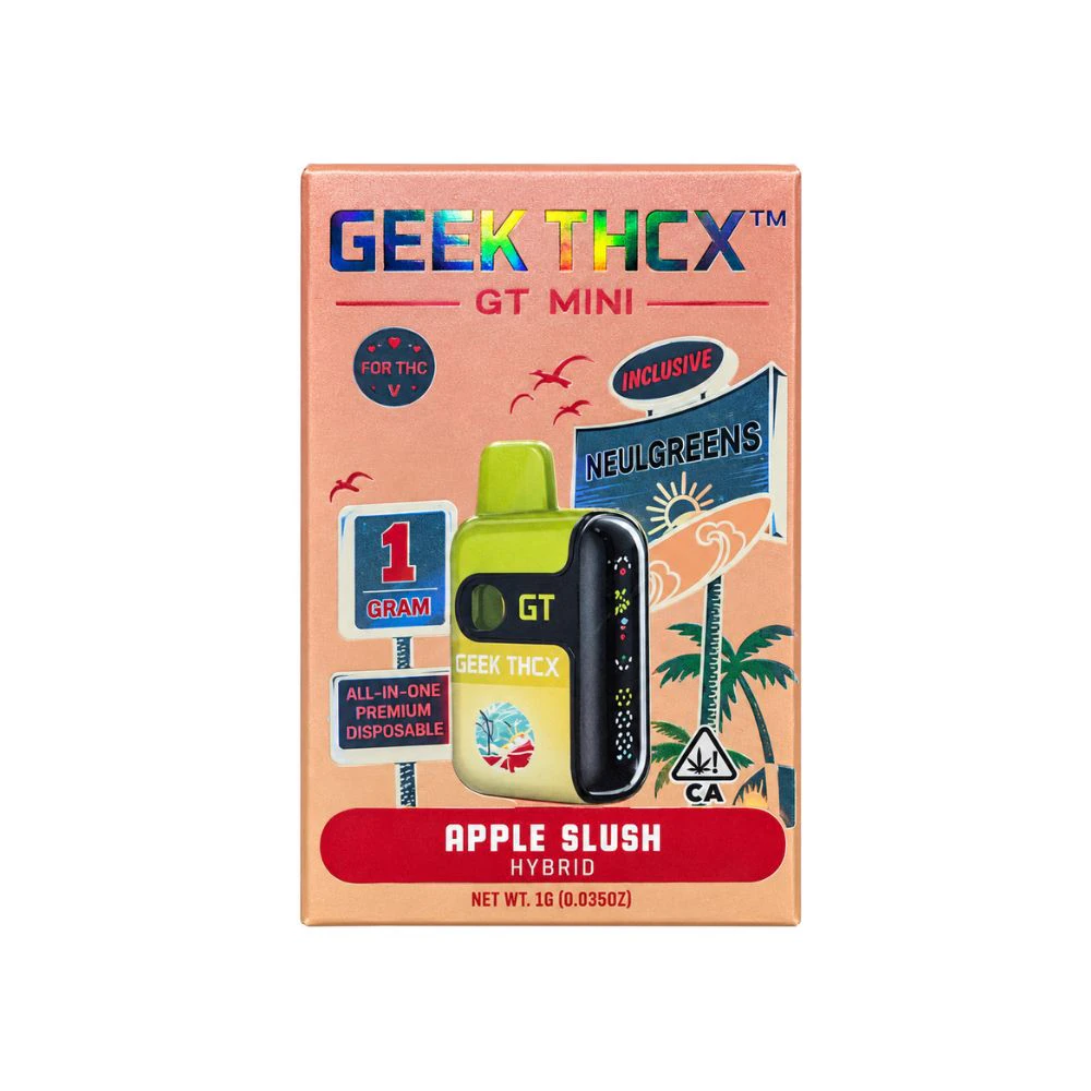 Geek Thcx - APPLE SLUSH ALL IN ONE DISPOSABLE BAR 1G - GEEK THCX Main Image