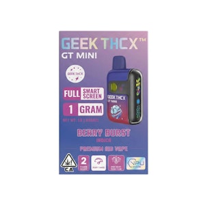 GEEK THCX - BERRY BURST ALL IN ONE DISPOSABLE BAR 1G - GEEK THCX