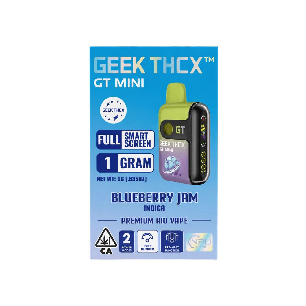 Geek Thcx - BLUEBERRY JAM ALL IN ONE DISPOSABLE BAR 1G - GEEK THCX Main Image