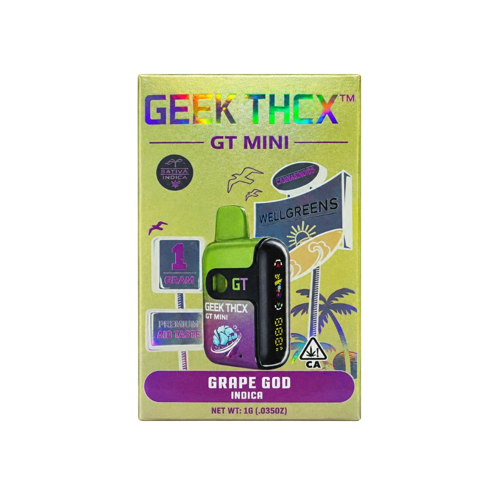 Geek Thcx - GRAPE GOD ALL IN ONE DISPOSABLE BAR 1G - GEEK THCX Main Image