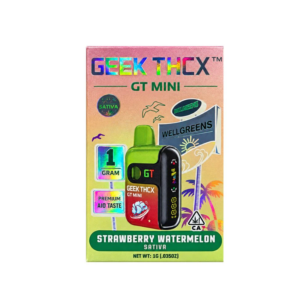 Geek Thcx - STRAWBERRY WATERMELON ALL IN ONE DISPOSABLE BAR 1G - GEEK THCX Main Image