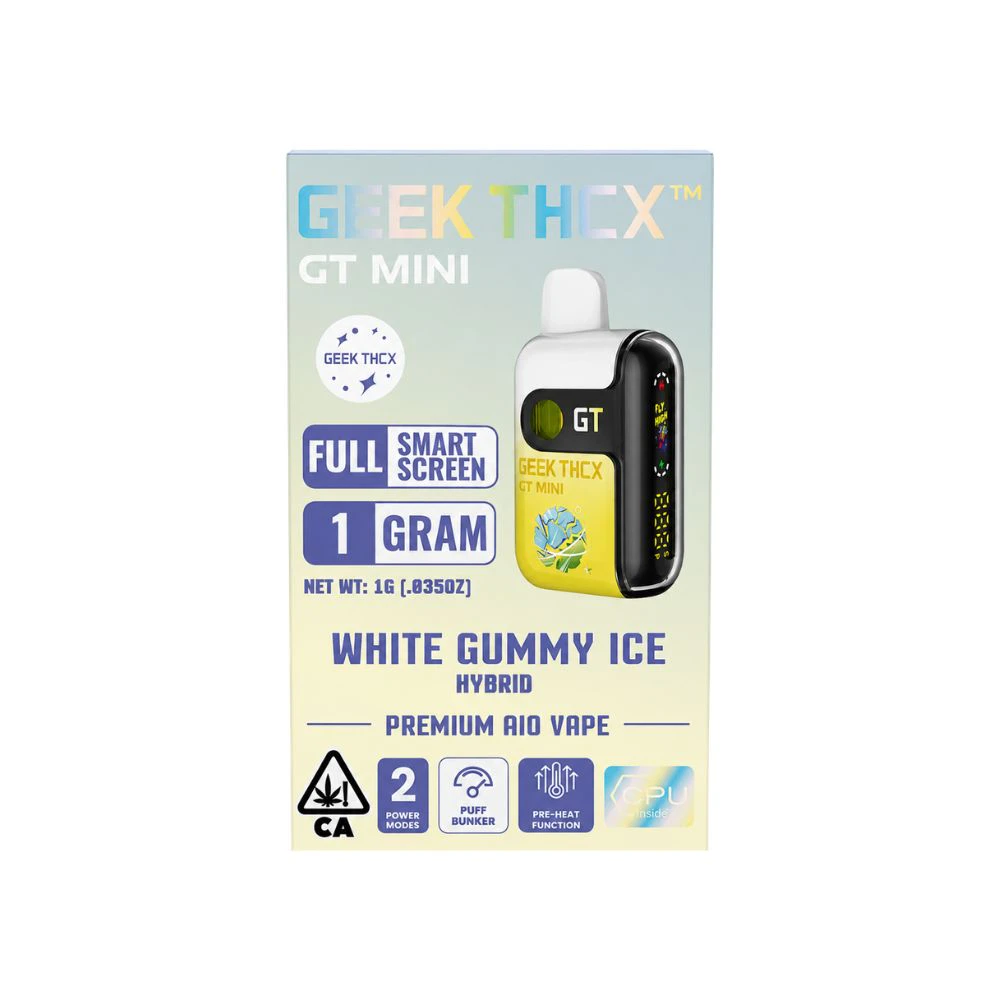 Geek Thcx - WHITE GUMMY ICE ALL IN ONE DISPOSABLE BAR 1G - GEEK THCX Main Image