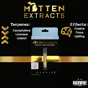 MITTEN EXTRACTS - Mitten Extracts Cart Gelato #33 1g