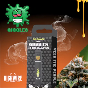 Giggles Puffs Hash Rosin Infused Disposable Gelonade 2g
