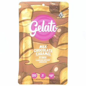 GELATO - Milk Chocolate Caramel Bar 100mg - Gelato