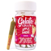 Apple Sundae Lolli's 3g 5 Pack Infused Pre-Rolls - Gelato