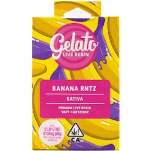 Gelato - Banana Rntz 1g Live Resin Cart - Gelato