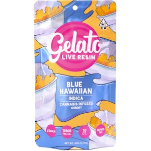 Gelato - Blue Hawaiian 100mg 10 Pack Live Resin Gummies - Gelato
