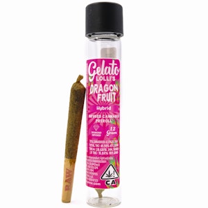GELATO - Dragon Fruit Lolli's 1.2g Diamond Infused Pre-Roll - Gelato