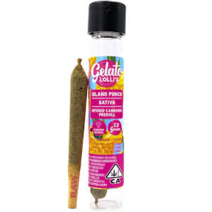 Gelato - Island Punch Lolli's 1.2g Diamond Infused Pre-Roll - Gelato