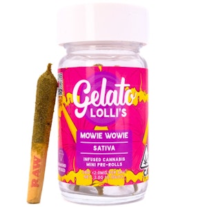 GELATO - Mowie Wowie Lollis 3g 5 Pack Infused Pre-rolls - Gelato