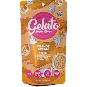 Gelato - Orange Cream Sugar Drops 100mg 10 Pack Hard Candy - Gelato