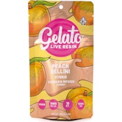 Peach Bellini 100mg 10 Pack Live Resin Gummies - Gelato