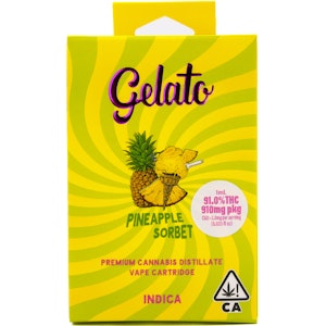 GELATO - Pineapple Sorbet 1g Cart - Gelato