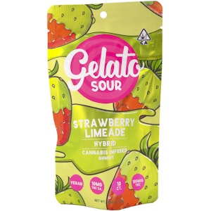 Gelato - Strawberry Limeade 100mg 10 Pack Sour Gummies - Gelato