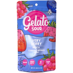 Gelato - Sour Very Berry 100mg 10 Pack Gummies - Gelato