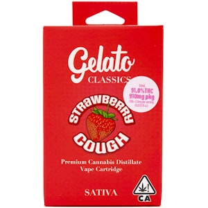 Gelato - Strawberry Cough 1g Classics Cart - Gelato