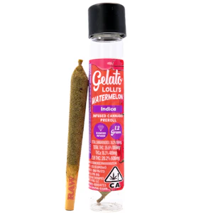 Gelato - Watermelon Lolli's 1.2g Infused Pre-Roll - Gelato