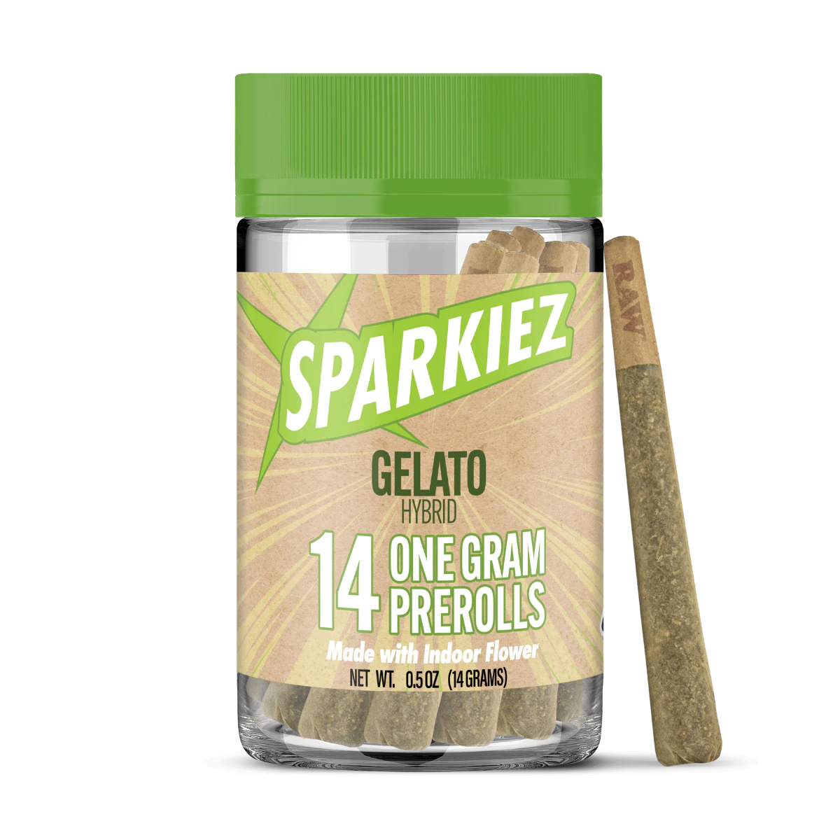 Sparkiez - Gelato (H) | 1g 14pk Indoor Prerolls | Sparkiez Main Image