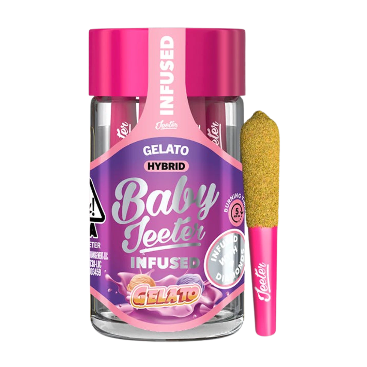 Jeeter - Gelato (H) | 5pk 2.5g Baby Jeeter Infused Prerolls Main Image